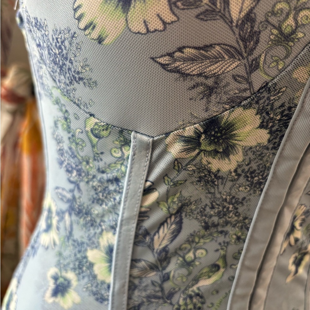 NWOT free people intimately night rhythm printed bodysuit - Picture 6 of 7